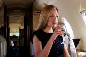 drinking-on-plane