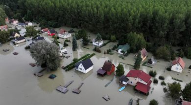 Flooding Danube in Hungary