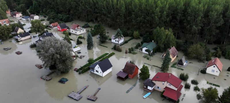 Flooding Danube in Hungary