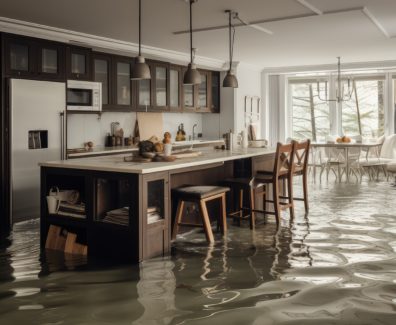 water kitchen flood