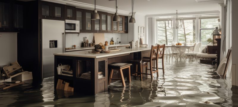 water kitchen flood